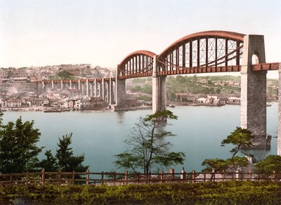 Saltash Bridge，普利茅斯（手工彩色照片） 作者 英语学校