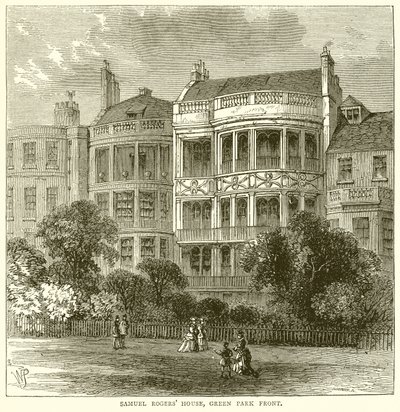 Samuel Rogers House，Green Park Front 作者 English School