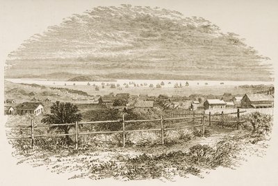 1849年的旧金山，来自&39;美国图片&39;，1876年出版的The Religious Tract Society（版画） 作者 英语学校