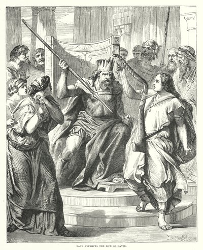 Saul attempts the Life of David (engraving) 作者 英语学校