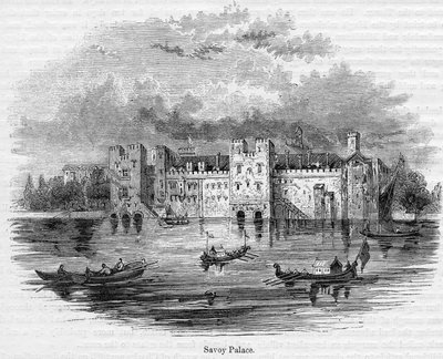 萨沃伊宫，1661年 作者 英语学校