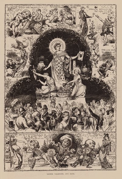 Saynte Valentine, Hys Daye（雕刻） 作者 英语学校