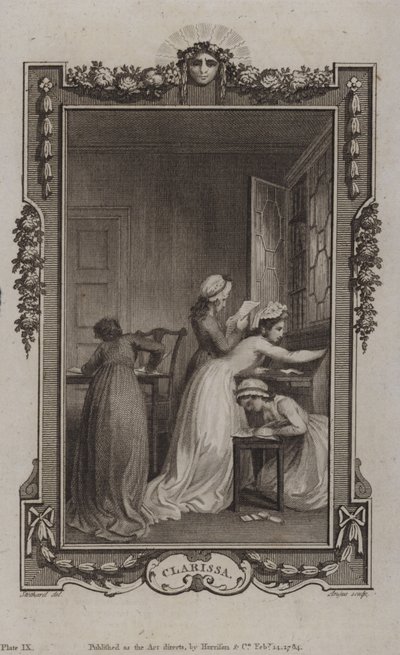 来自克拉丽莎的场景，Samuel Richardson 作者 英语学校