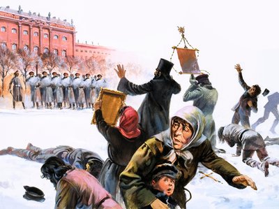 1905年俄国革命的场景 作者 英语学校