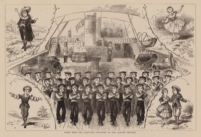 阿德尔菲剧院《莉莉普蒂》哑剧场景（雕刻） 作者 英语学校