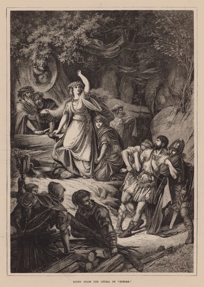 歌剧《诺尔玛》场景（雕刻） 作者 英语学校