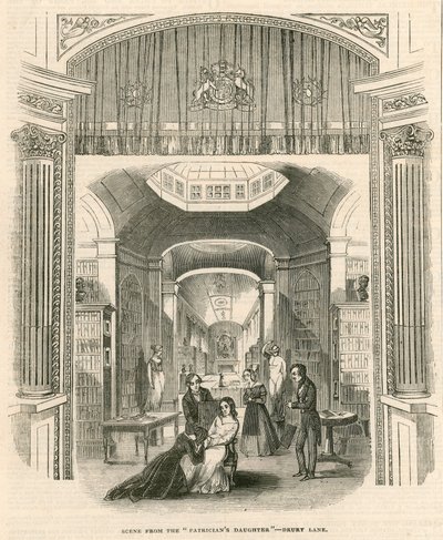 戏剧中的场景The Patricians Daughter，Drury Lane Theatre，London 作者 英语学校