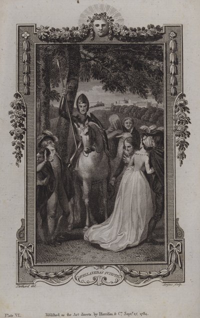 续集Miguel de Cervantes Don Quixote的场景，由Alonso Fernandez de Avellaneda撰写 作者 英语学校