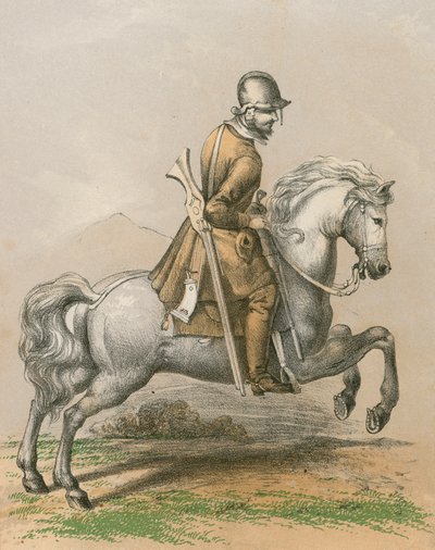 苏格兰龙骑士，1680年 作者 英语学校