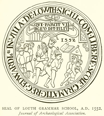公元1552年，Louth Grammar School印章 作者 英语学校