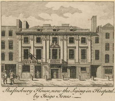 Shaftesbury House，现在是Inying in Hospital，由Inigo Jones设计 作者 英语学校