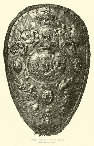 Shield归功于Benvenuto Cellini 作者 英语学校