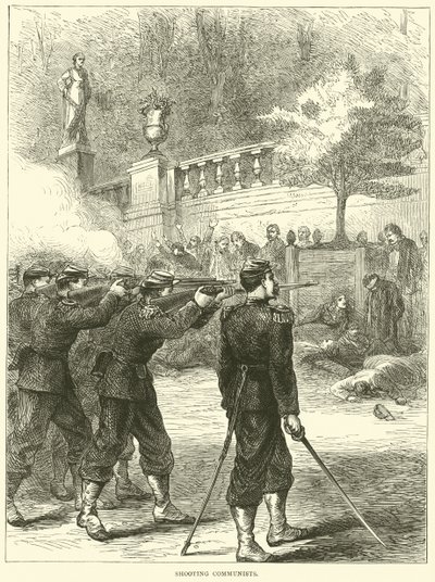 拍摄共产党人，1871年 作者 英语学校