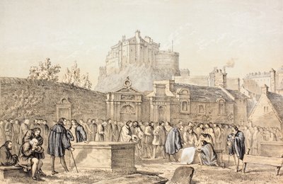 1638年在爱丁堡Greyfriars墓地签署契约，1771年由约翰豪伊（1743-93）出版的“苏格兰人如何根据Howie的第二版，1781年出版” 作者 英语学校