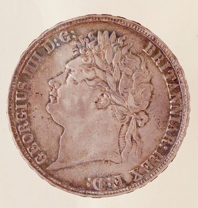 银质英国王冠，国王乔治四世统治时期（1820-1830）。直径3.7厘米 那不勒斯，考古博物馆 作者 英语学校