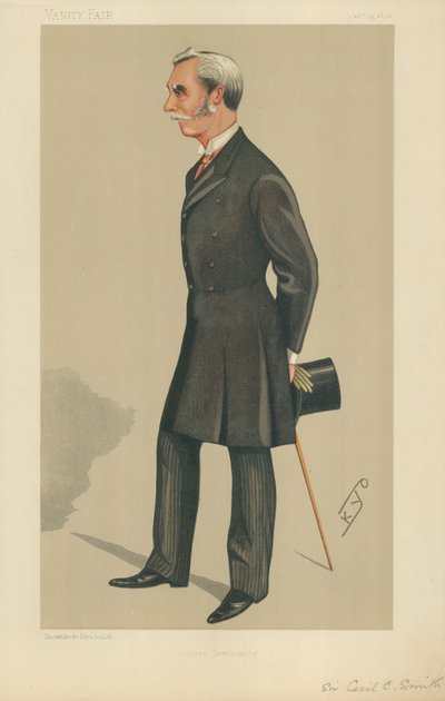 Sir Cecil Clementi Smith，Straits Settlements，1892年1月23日，名利场漫画 作者 英语学校