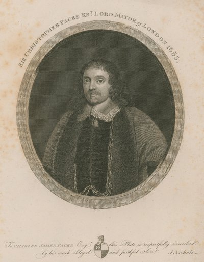 克里斯托弗·派克爵士，伦敦市长，1655年 作者 英语学校