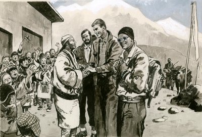 埃德蒙·希拉里爵士回到了喜马拉雅山脉 作者 英语学校