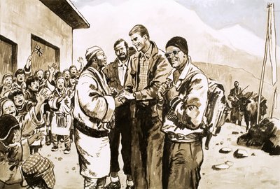 埃德蒙·希拉里爵士于1963年重访尼泊尔 作者 英语学校