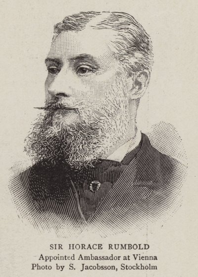 Horace Rumbold爵士（雕刻）。 作者 英语学校