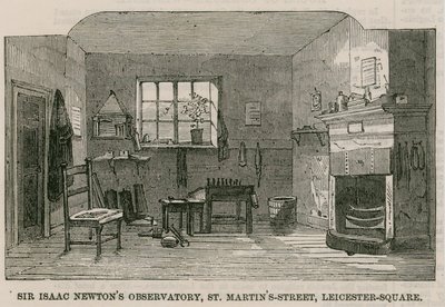 Sir Isaac Newtons天文台，圣马丁斯街，莱斯特广场伦敦 作者 英语学校