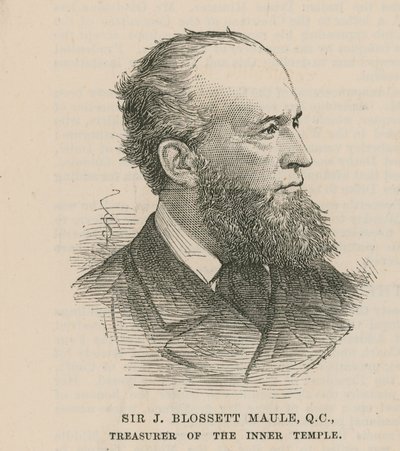 内部神殿的财务主管J Blossett Maule爵士 作者 英语学校