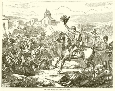 约翰摩尔爵士，1809年在科林纳 作者 英语学校