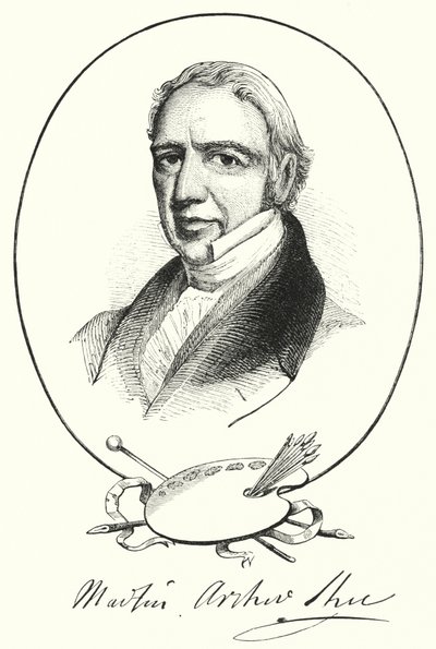 Martin Archer Shee爵士（雕刻）。 作者 英语学校