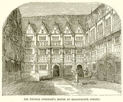 Bishopsgate街的Thomas Greshams爵士之家 作者 English School