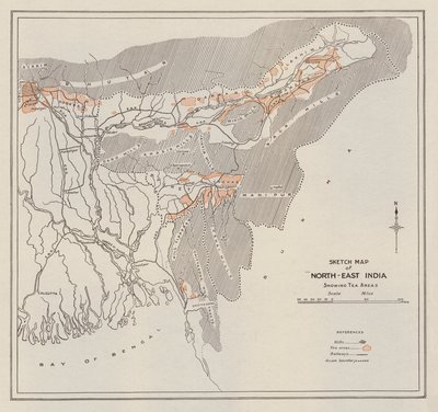 印度东北部素描地图（平版） 作者 英语学校