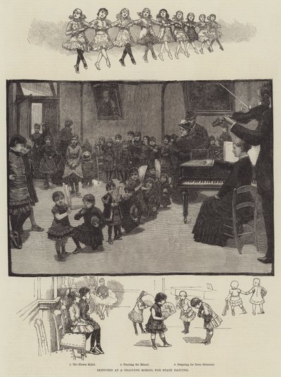 舞台舞蹈培训学校的草图（版画） 作者 英语学校