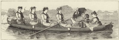Henley Regatta蒸汽发射的草图 作者 英语学校