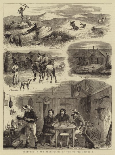 Sketches in the Territories of the United States, I (engraving) 作者 英语学校