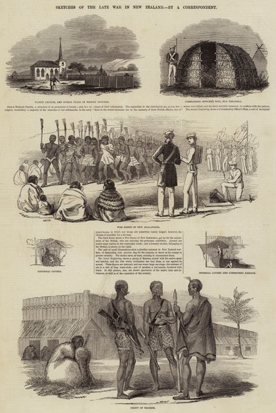 Sketches of the Late War in New Zealand (engraving) 作者 英语学校