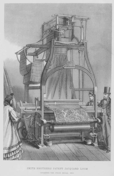 史密斯兄弟专利提花织机，奖章1862年 作者 英语学校