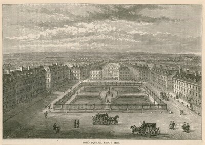 Soho广场，约1700 作者 英语学校