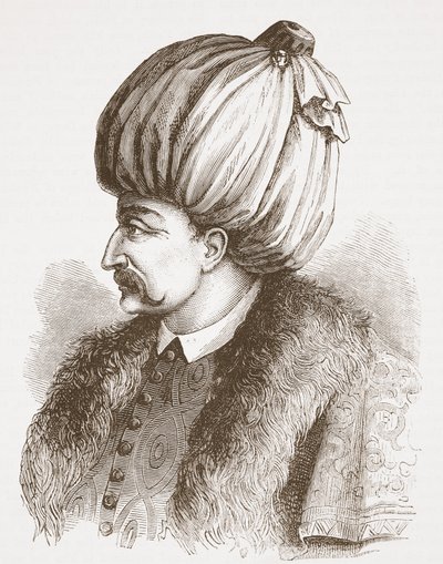 Soliman the Magnificent（来自Bibliotheque Nationale的照片），James Aitken Wylie（1808-1890），酒吧的新教历史插图。 1878年 作者 英语学校