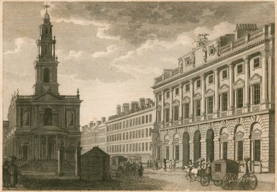 Somerset House和St Mary-le-Strand，The Strand，伦敦 作者 英语学校
