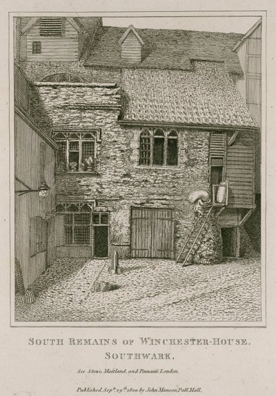 Southwark的Winchester House的南部遗迹 作者 英语学校