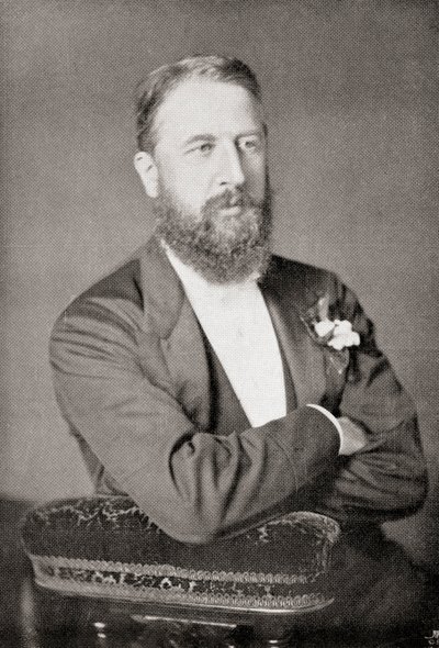 Spencer Compton Cavendish，来自&39;Gladstone：The Man and the Statesman&39;，作者David Williamson，1898年出版（版画） 作者 英语学校