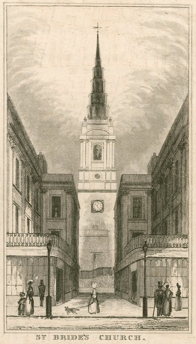 St Brides教堂，舰队街，伦敦 作者 英语学校