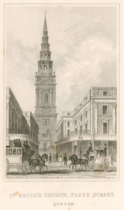 St Brides教堂，舰队街，伦敦 作者 英语学校