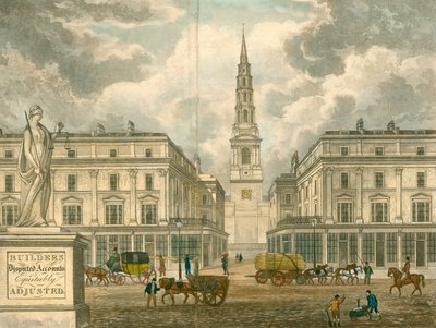 St Brides Church，Fleet Street，London;来自Z Skyring，调查员，Primrose Street，Bishopsgate的广告 作者 英语学校