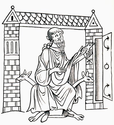 St Coemgen，来自JR Green的“英国人的短暂历史”，于1893年出版 作者 英语学校
