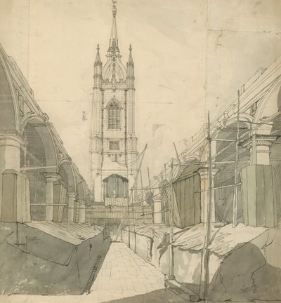 St Dunstan-in-East，伦敦（纸上写着） 作者 英语学校