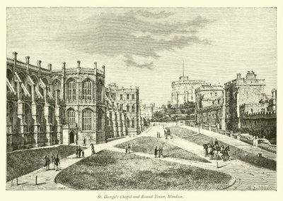 St Georges教堂和圆塔，温莎 作者 英语学校