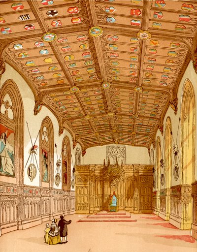 温莎圣乔治大厅（彩色雕刻） 作者 英语学校