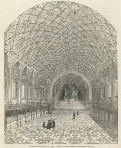 St Jamess Hall，将建在Picadilly和摄政街之间 作者 英语学校
