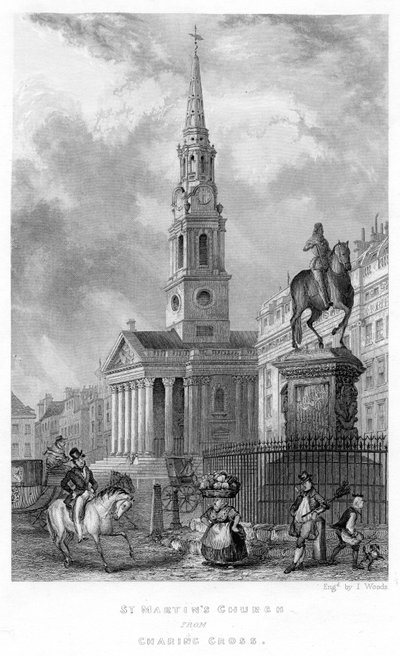 1837年查林十字街圣马丁教堂 作者 英语学校