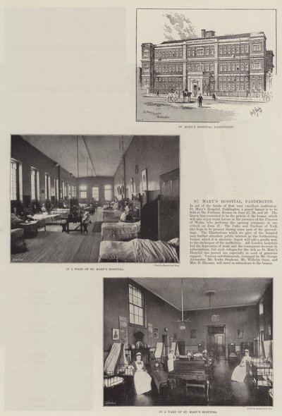 帕丁顿圣玛丽医院（石版画） 作者 英语学校